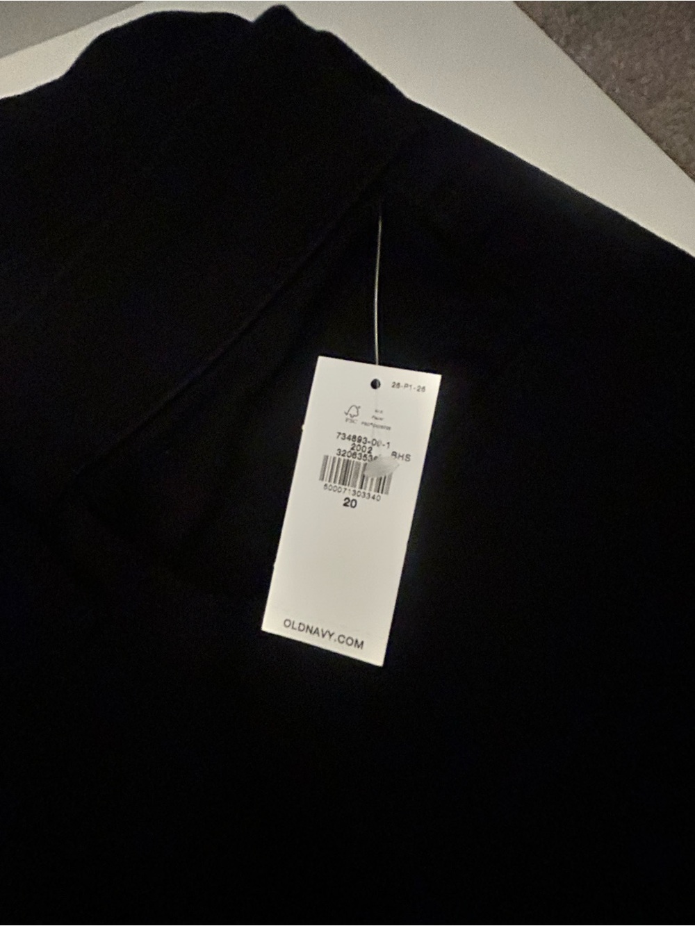 Old Navy High Rise Straight Jeans Women’s Black size 20 - Picture 6 of 6